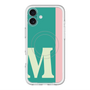 スリムプロテクションプレミアムケース with MagSafe［ オリジナル - initial color line - M green ］
