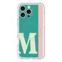 スリムプロテクションプレミアムケース with MagSafe［ オリジナル - initial color line - M green ］