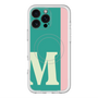 スリムプロテクションプレミアムケース with MagSafe［ オリジナル - initial color line - M green ］