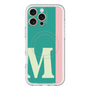スリムプロテクションプレミアムケース with MagSafe［ オリジナル - initial color line - M green ］