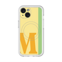 スリムプロテクションプレミアムケース with MagSafe［ オリジナル - initial color line - M yellow ］