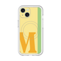 スリムプロテクションプレミアムケース with MagSafe［ オリジナル - initial color line - M yellow ］