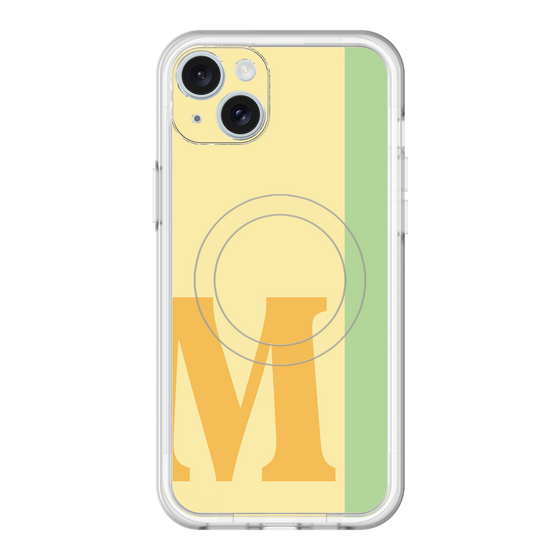 スリムプロテクションプレミアムケース with MagSafe［ オリジナル - initial color line - M yellow ］