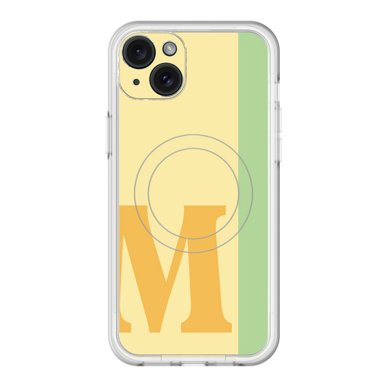 スリムプロテクションプレミアムケース with MagSafe［ オリジナル - initial color line - M yellow ］