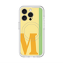 スリムプロテクションプレミアムケース with MagSafe［ オリジナル - initial color line - M yellow ］