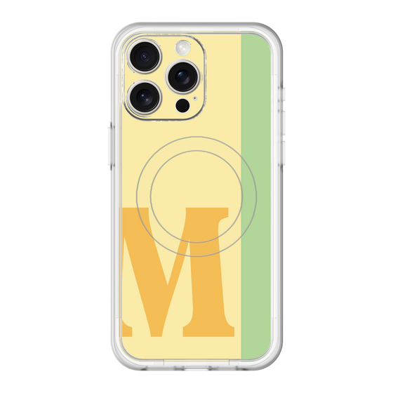スリムプロテクションプレミアムケース with MagSafe［ オリジナル - initial color line - M yellow ］