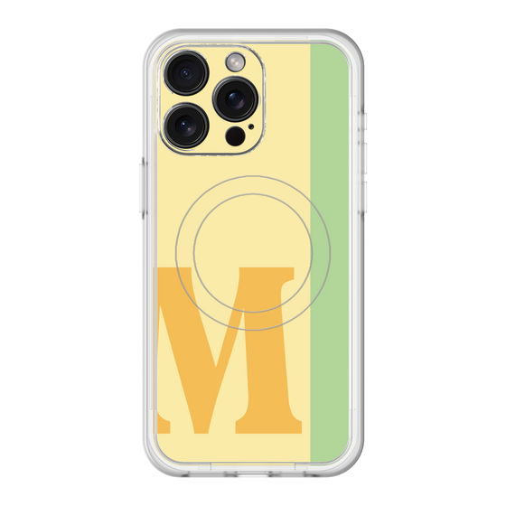 スリムプロテクションプレミアムケース with MagSafe［ オリジナル - initial color line - M yellow ］