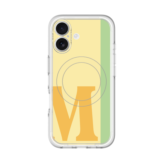 スリムプロテクションプレミアムケース with MagSafe［ オリジナル - initial color line - M yellow ］