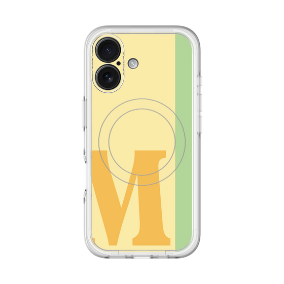 スリムプロテクションプレミアムケース with MagSafe［ オリジナル - initial color line - M yellow ］