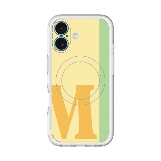 スリムプロテクションプレミアムケース with MagSafe［ オリジナル - initial color line - M yellow ］