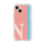 スリムプロテクションプレミアムケース with MagSafe［ オリジナル - initial color line - N pink ］