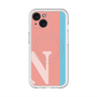 スリムプロテクションプレミアムケース with MagSafe［ オリジナル - initial color line - N pink ］