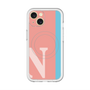スリムプロテクションプレミアムケース with MagSafe［ オリジナル - initial color line - N pink ］