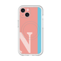 スリムプロテクションプレミアムケース with MagSafe［ オリジナル - initial color line - N pink ］