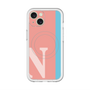 スリムプロテクションプレミアムケース with MagSafe［ オリジナル - initial color line - N pink ］
