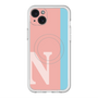 スリムプロテクションプレミアムケース with MagSafe［ オリジナル - initial color line - N pink ］