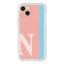 スリムプロテクションプレミアムケース with MagSafe［ オリジナル - initial color line - N pink ］