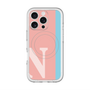 スリムプロテクションプレミアムケース with MagSafe［ オリジナル - initial color line - N pink ］