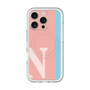 スリムプロテクションプレミアムケース with MagSafe［ オリジナル - initial color line - N pink ］