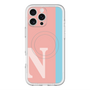 スリムプロテクションプレミアムケース with MagSafe［ オリジナル - initial color line - N pink ］