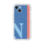 スリムプロテクションプレミアムケース with MagSafe［ オリジナル - initial color line - N blue ］