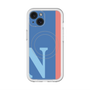 スリムプロテクションプレミアムケース with MagSafe［ オリジナル - initial color line - N blue ］