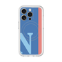 スリムプロテクションプレミアムケース with MagSafe［ オリジナル - initial color line - N blue ］