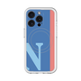 スリムプロテクションプレミアムケース with MagSafe［ オリジナル - initial color line - N blue ］