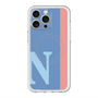 スリムプロテクションプレミアムケース with MagSafe［ オリジナル - initial color line - N blue ］