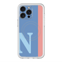 スリムプロテクションプレミアムケース with MagSafe［ オリジナル - initial color line - N blue ］