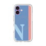 スリムプロテクションプレミアムケース with MagSafe［ オリジナル - initial color line - N blue ］