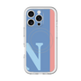 スリムプロテクションプレミアムケース with MagSafe［ オリジナル - initial color line - N blue ］
