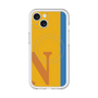 スリムプロテクションプレミアムケース with MagSafe［ オリジナル - initial color line - N orange ］