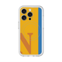 スリムプロテクションプレミアムケース with MagSafe［ オリジナル - initial color line - N orange ］