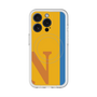 スリムプロテクションプレミアムケース with MagSafe［ オリジナル - initial color line - N orange ］