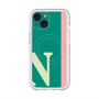 スリムプロテクションプレミアムケース with MagSafe［ オリジナル - initial color line - N green ］