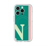 スリムプロテクションプレミアムケース with MagSafe［ オリジナル - initial color line - N green ］