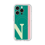 スリムプロテクションプレミアムケース with MagSafe［ オリジナル - initial color line - N green ］