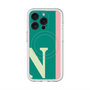 スリムプロテクションプレミアムケース with MagSafe［ オリジナル - initial color line - N green ］