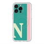 スリムプロテクションプレミアムケース with MagSafe［ オリジナル - initial color line - N green ］