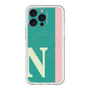 スリムプロテクションプレミアムケース with MagSafe［ オリジナル - initial color line - N green ］