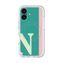 スリムプロテクションプレミアムケース with MagSafe［ オリジナル - initial color line - N green ］