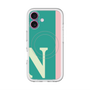 スリムプロテクションプレミアムケース with MagSafe［ オリジナル - initial color line - N green ］