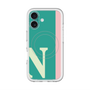 スリムプロテクションプレミアムケース with MagSafe［ オリジナル - initial color line - N green ］