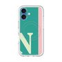 スリムプロテクションプレミアムケース with MagSafe［ オリジナル - initial color line - N green ］