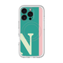 スリムプロテクションプレミアムケース with MagSafe［ オリジナル - initial color line - N green ］
