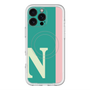 スリムプロテクションプレミアムケース with MagSafe［ オリジナル - initial color line - N green ］