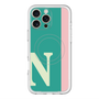 スリムプロテクションプレミアムケース with MagSafe［ オリジナル - initial color line - N green ］