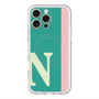 スリムプロテクションプレミアムケース with MagSafe［ オリジナル - initial color line - N green ］