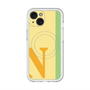 スリムプロテクションプレミアムケース with MagSafe［ オリジナル - initial color line - N yellow ］